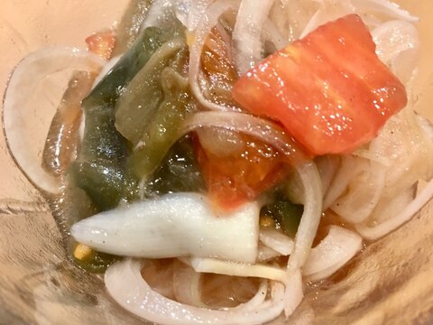 揚げナスの煮浸しからのぉ〜♪サッパリマリネ風♪